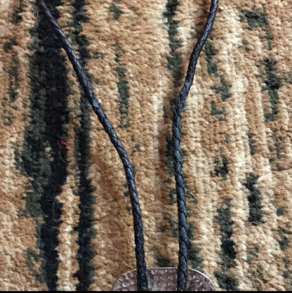 Geniune turquoise and coral Bolo tie - Picture 6 of 6